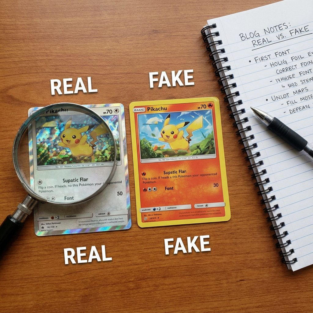 How to Spot Real vs Fake Pokémon Cards (Complete Collector’s Guide)