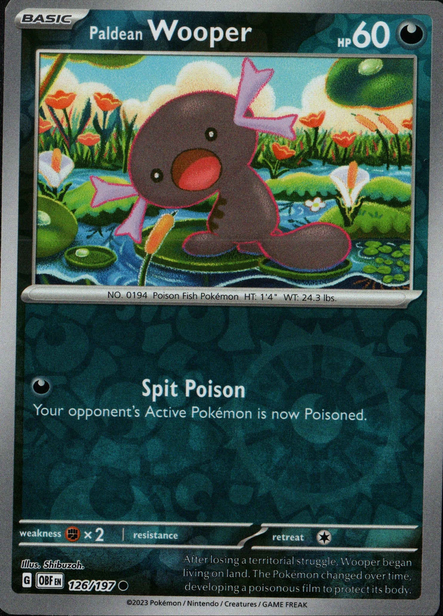 Paldean Wooper 126/197