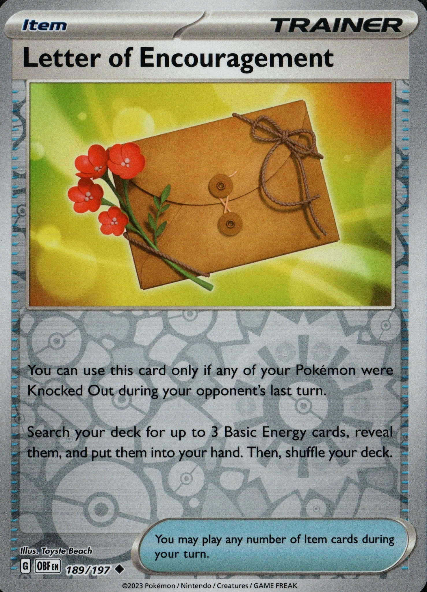 Letter of Encouragement 189/197