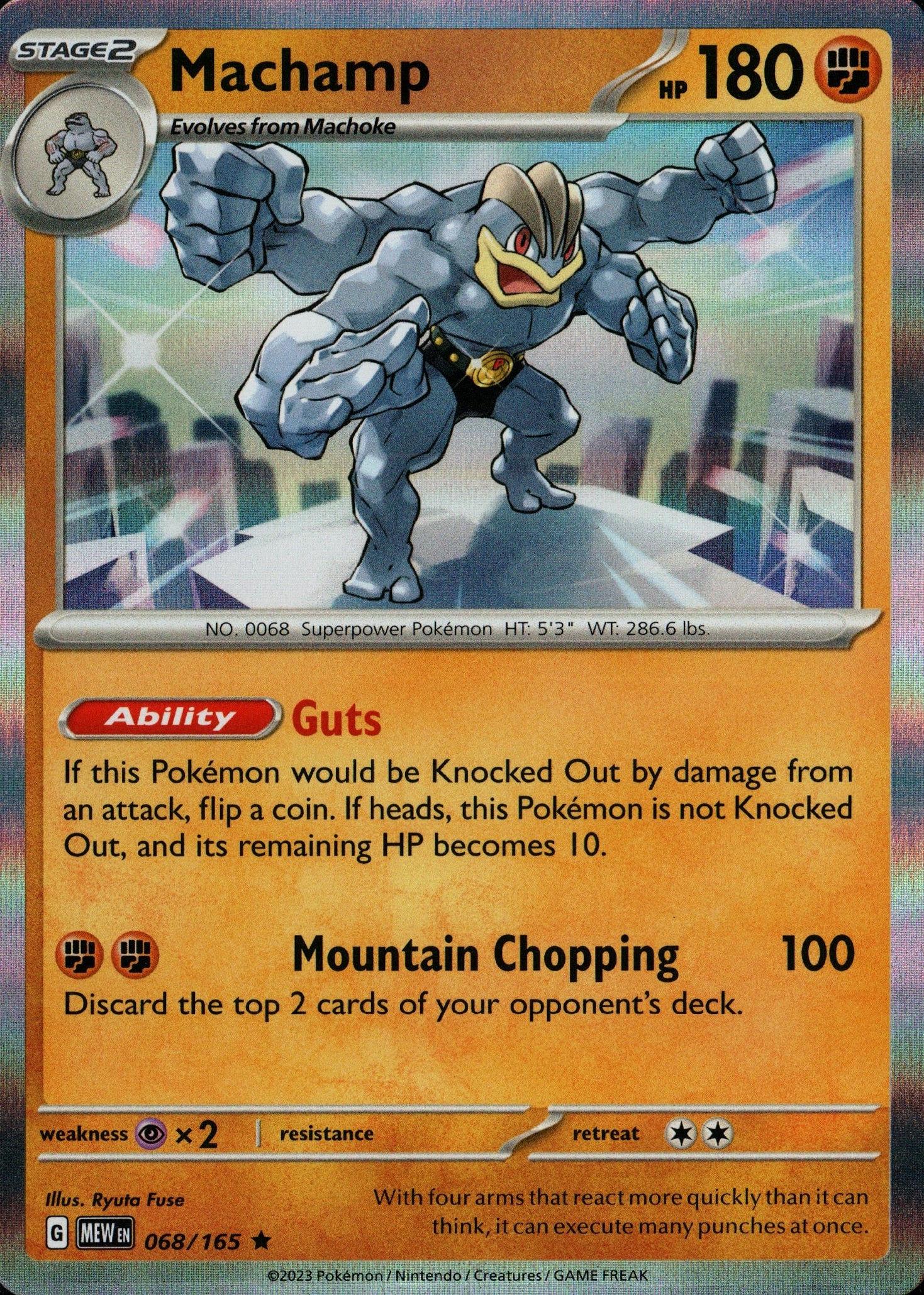 Machamp 068/165 – Chicago Card Collectors